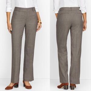NWT Talbots Newport Houndstooth Trouser Pants Wool 16 Academia Professional